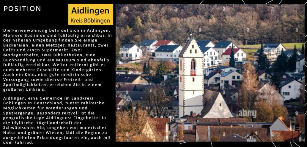 Stylisches Maybach Appartement Mit Terrasse Fuer 5 Personen, 5 Betten, Grosse Kochinsel, Homeoffice Mit 250Mbit Wlan Aidlingen ภายนอก รูปภาพ